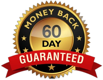 60-day money-back guarantee seal